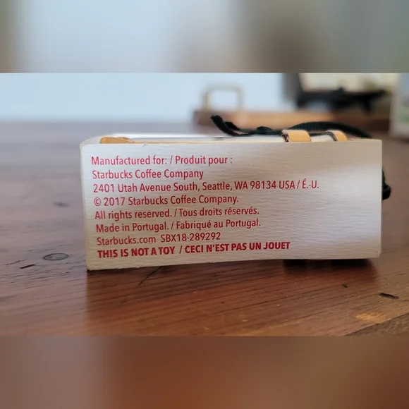 Starbucks- NWT- 2017 French Press Christmas Ornament - Picture 4 of 4